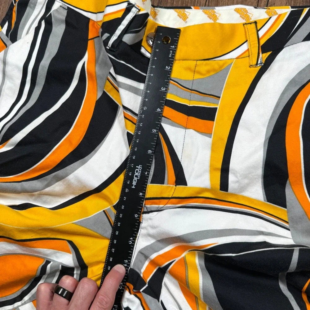 Loudmouth Golf Shorts Mens 38 Shagadelic Orange‎ Psychedelic Swirl Retro Bold